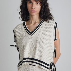 Milk it knit side tie vest